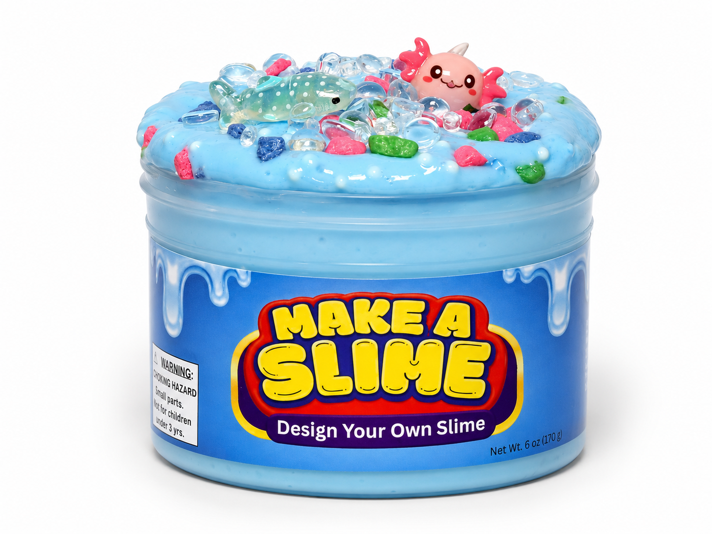 Aquarium Crunch Foam Bead Slime